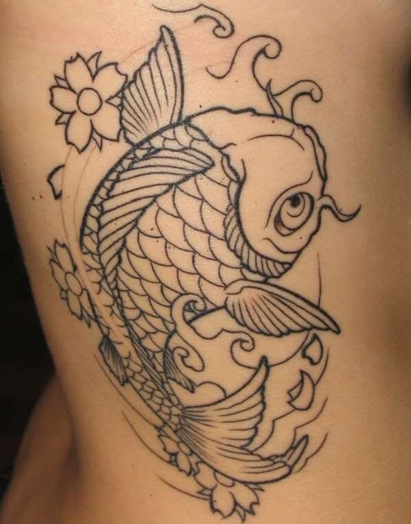 pictures of Girly Koi Fish Tattoos