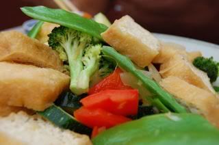 Tofu puff for dinner.