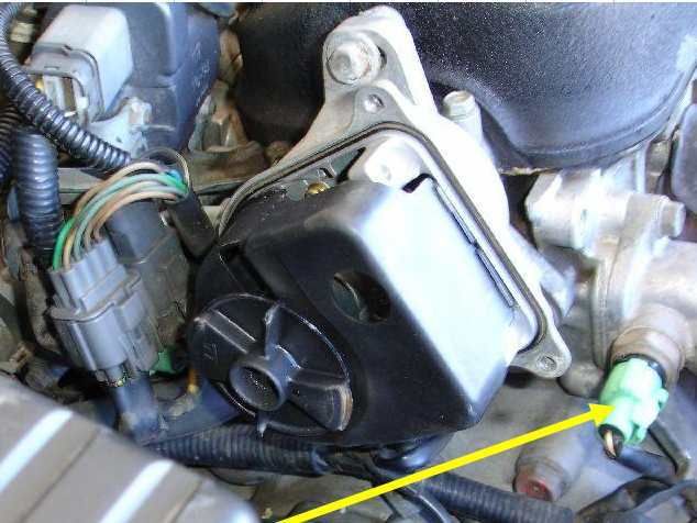1992 Honda accord cooling fan switch location #4