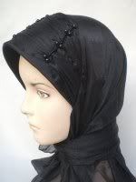 jilbab lilit hitam smok mutiara