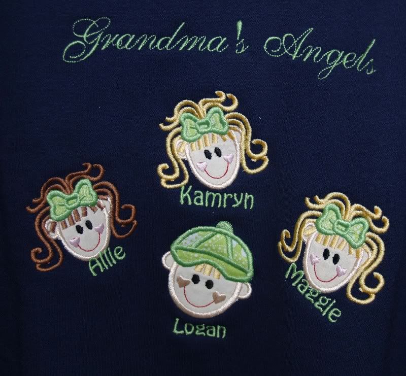 Snowmen Angels Shirt - Personalized Gifts-Embroidered Grandma