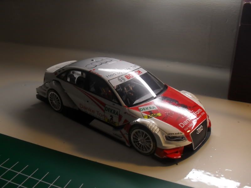 my first build was the audi a4 dtm from revell built OOB