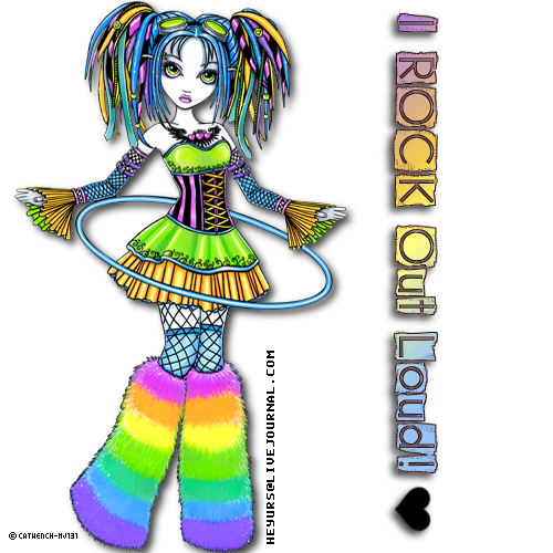 My Luxie gal was made for me by the loverly Catwench from artist Myka Jelina. She really does ROCK out loud! Like me! :D My Luxie gal was made for me by the loverly Catwench from artist Myka Jelina. She really does ROCK out loud! Like me! :D