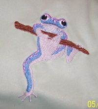 Embroidered PUL cut - Tree Frog - ON SALE