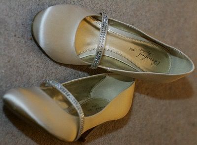 Gold Bridal shoes flats