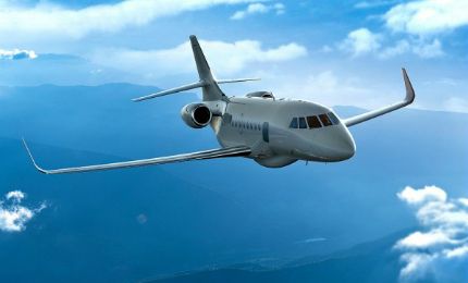 The Falcon 2000 maritime surveillance aircraft is designed based on the Falcon 2000LXS business jet.