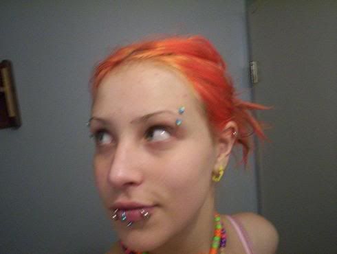 and then I had UV orange hair. And thennn I had redish pink hair: