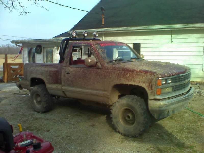 jacked up trucks. jacked-up trucks that have