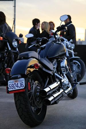 Harley Davidson Blackline Softail. Harley Davidson announce the