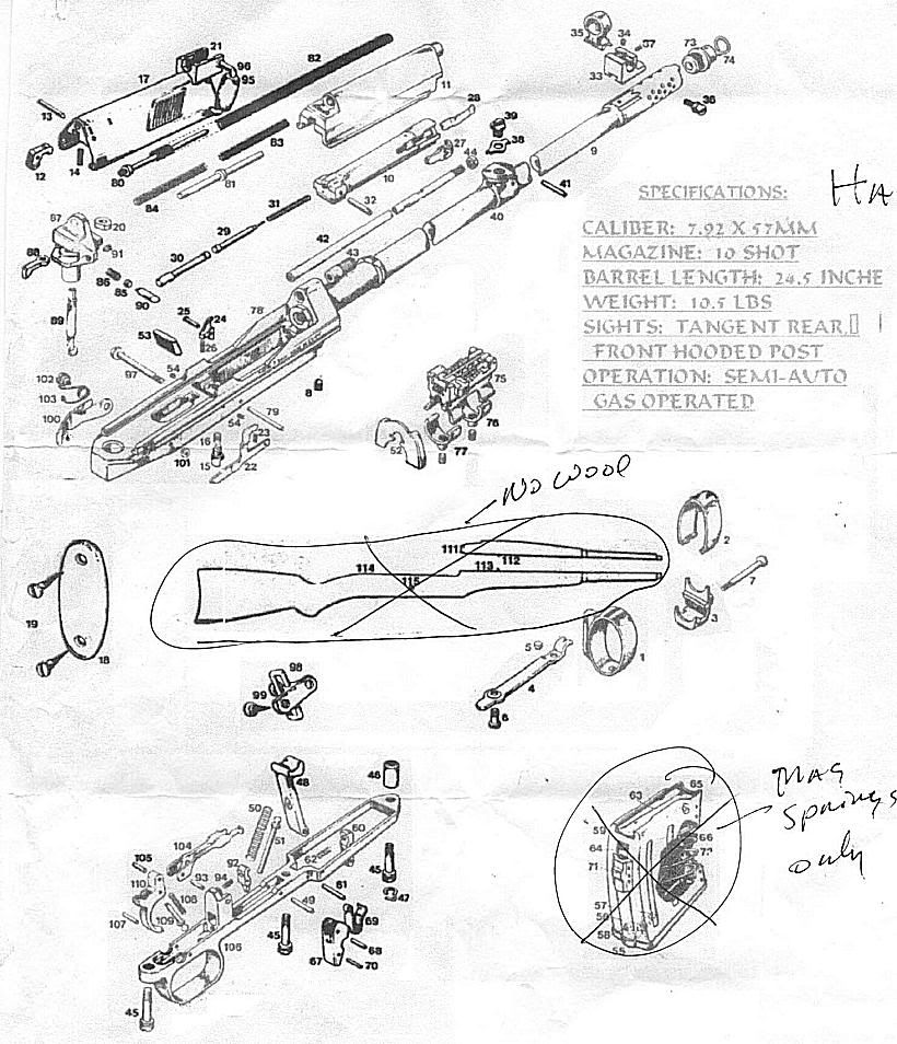 Sks Parts List