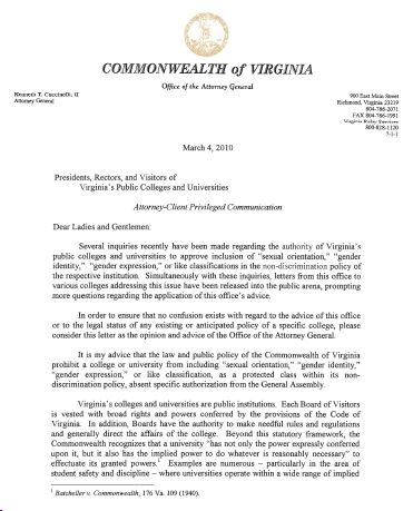 swift reactions to virginia ags rollback of non discrimination virginia tech acceptance letter