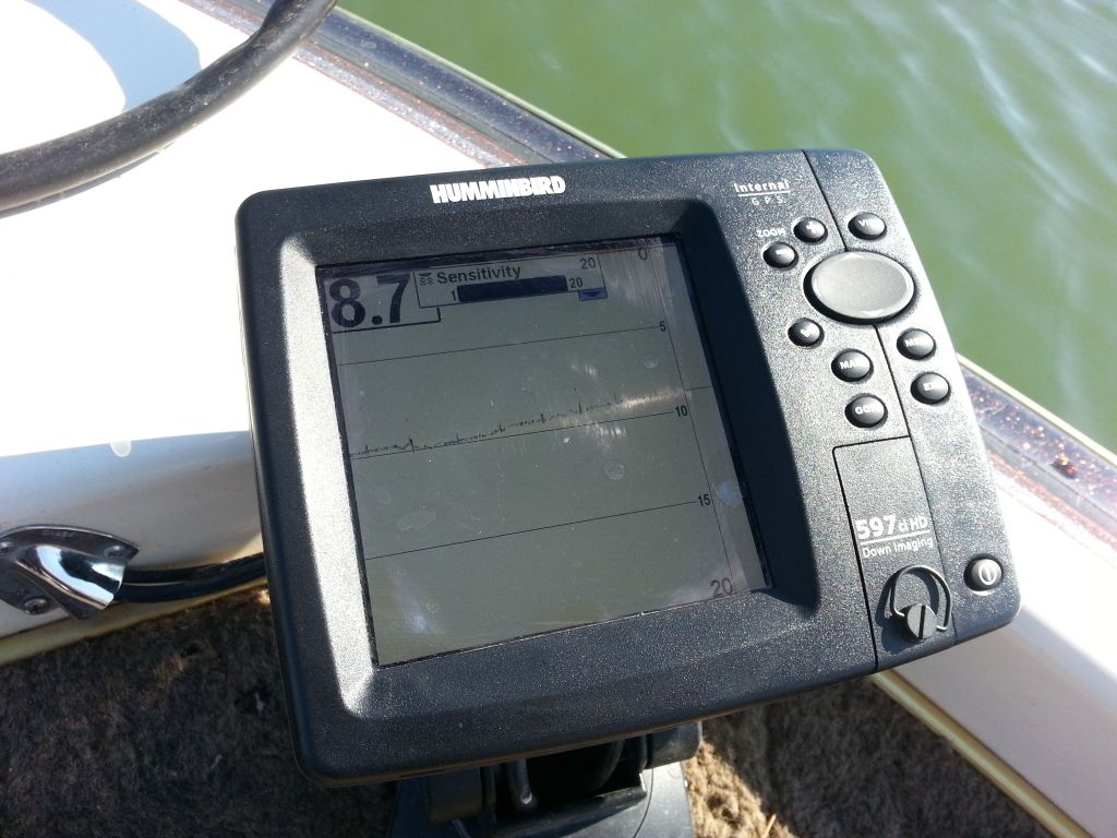 Problems with 2D readings on Humminbird 597ci hd di fish finder. DI