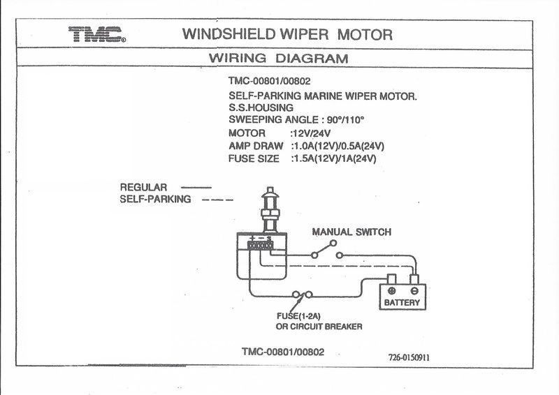 Wiper Kit Marine 12 Volt Brand New Boat Yacht Ebay 6815