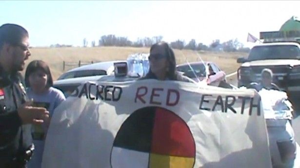 Debra White Plume, Lakota Blockade