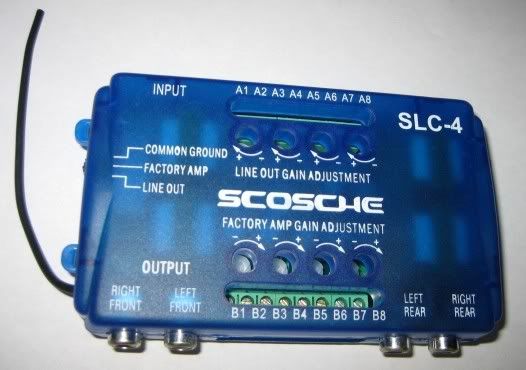 Details about SLC4 SCOSCHE 4 CHANNEL ADJUSTABLE LINE OUTPUT CONVERTER