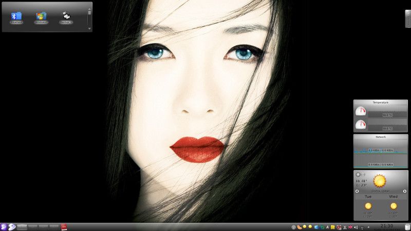 KDE desktop KDE desktop