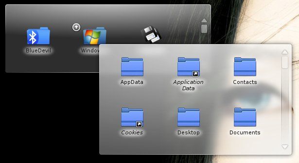 Folder View widget viewing directory contents Folder View widget viewing directory contents
