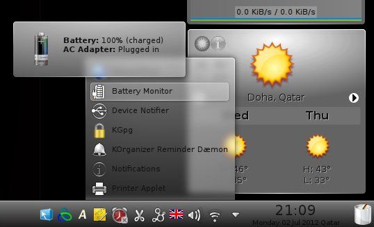 Dictionary widget on my Panel System Tray on my Panel