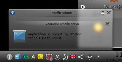 Notifications widget Notifications applet
