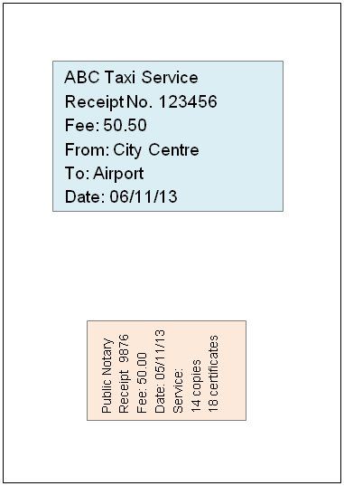 Figure 1 - original A4 image