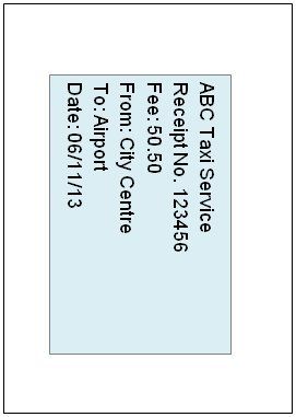 Figure 3 - A5 top half of original A4 image