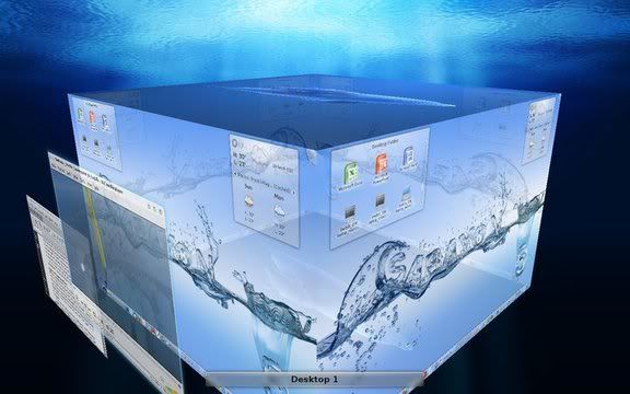 KDE 4.6.2 Desktop Cube KDE 4.6.2 Desktop Cube