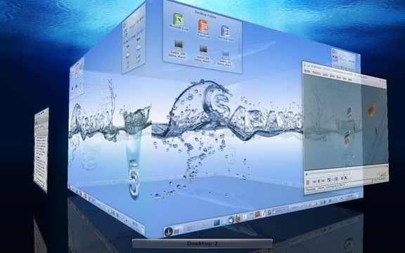 KDE 4.6.2 Desktop Cube KDE 4.6.2 Desktop Cube