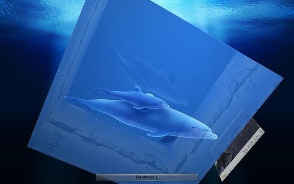 KDE 4.6.2 Desktop Cube viewed from below KDE 4.6.2 Desktop Cube viewed from below