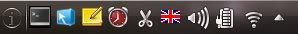 KDE System Tray showing Konsole docked using KDocker KDE System Tray showing Konsole docked using KDocker