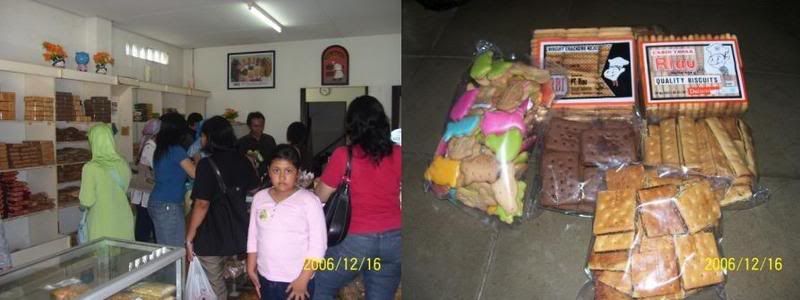 belanjaan di biskuit riau