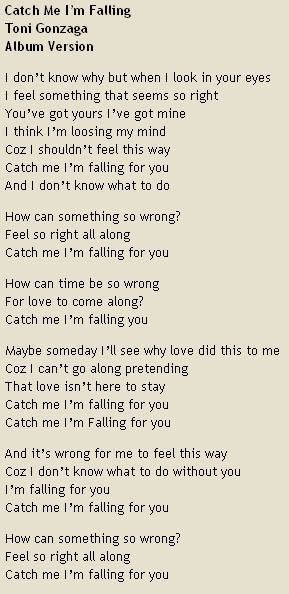 im falling for you countenance