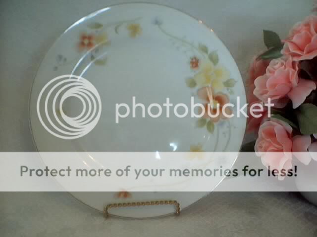 Fine China of Japan ANNABELLE Plate Floral Roses Shabby  