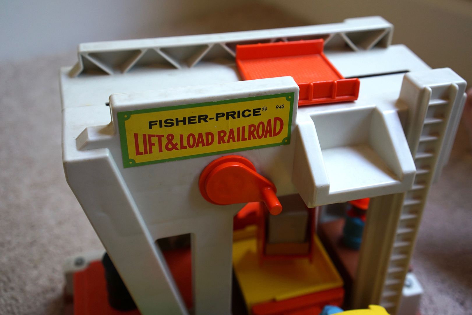 Anne's Odds and Ends: Fisher Price Friday - Lift and Load Railroad
