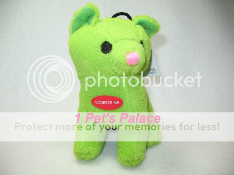 Plush Green Kitty Dog Toy Toys Pet Puppy Cat Poodle