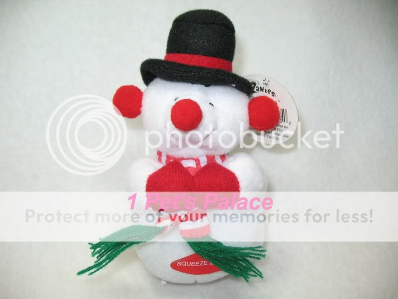 holiday Christmas SNOWMAN gift plush dog toy toys  