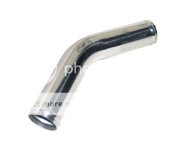 Alloy Aluminium Elbow Bends Pipe Hose Joiner Connector Polished Metal Silicone