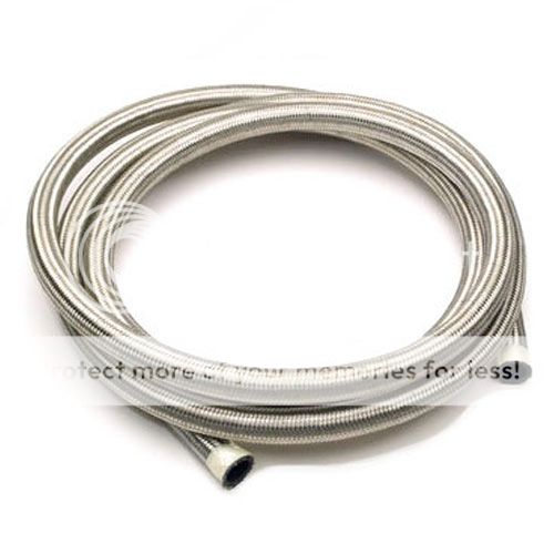 Stainless Steel Braided Hose Rubber Braid Fuel Line Hose Petrol Pipe