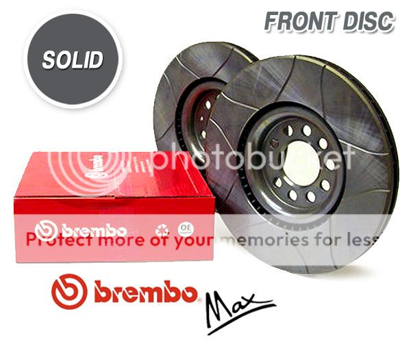 Front Brembo Max Brake Discs Vauxhall Nova HB 1 5 TD 83