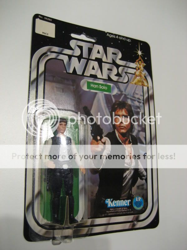 Star Wars Vintage 12 Back Han Solo Large Head MOC Kenner 1977 1978 