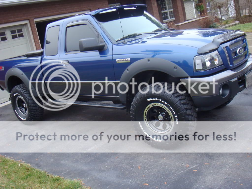 Blue ford ranger with black rims #7