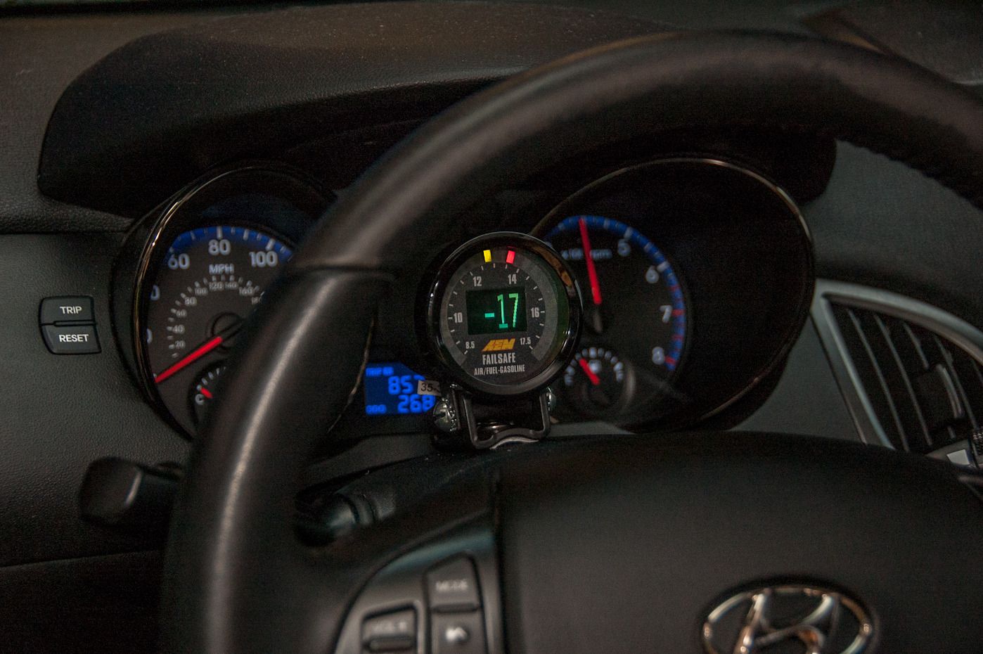 Here's another shot of the gauge installed and running
