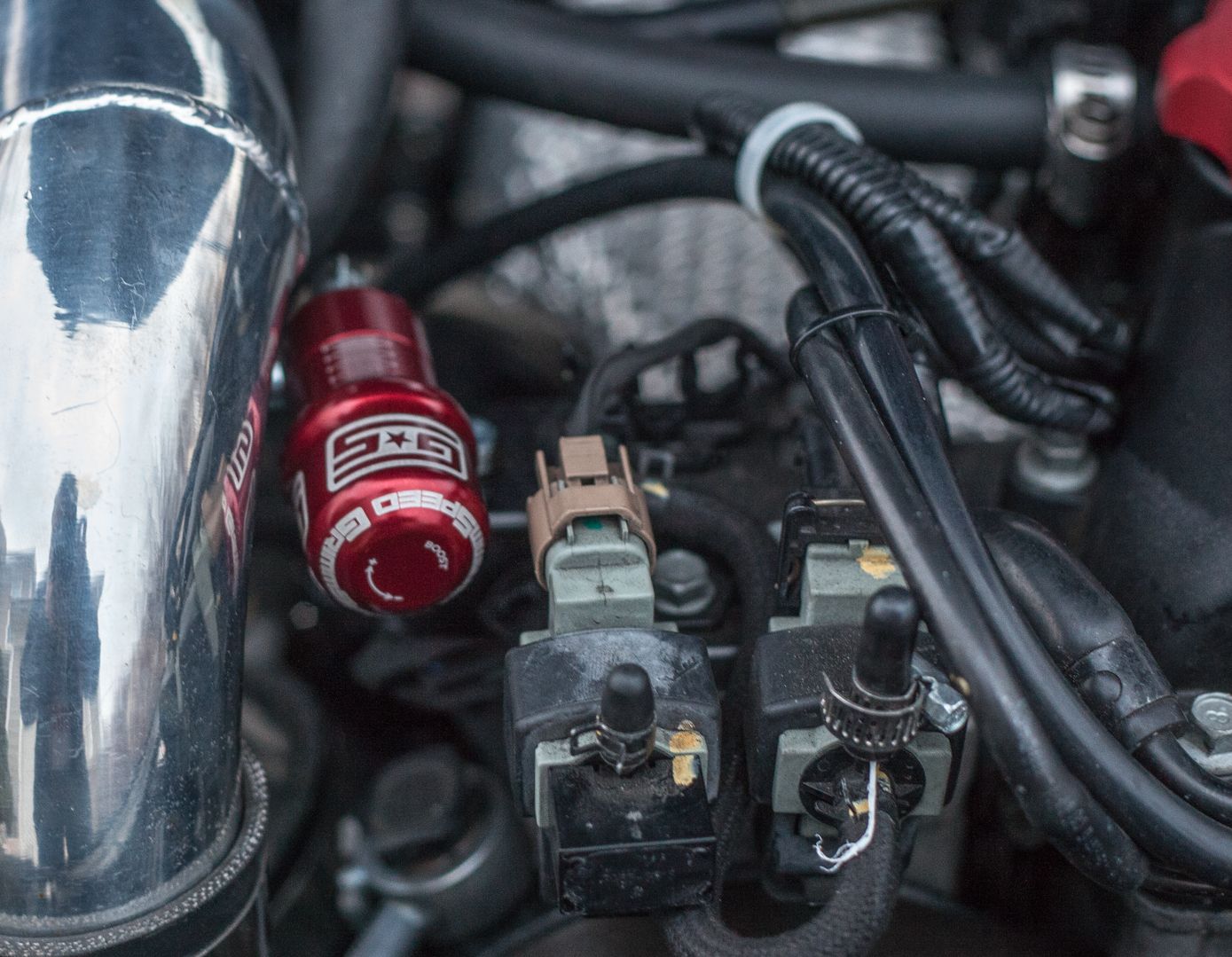 The grimmspeed MBC came with a little mounting bracket and all of the hoses you need to do the install. Dyno tune is a week from today!