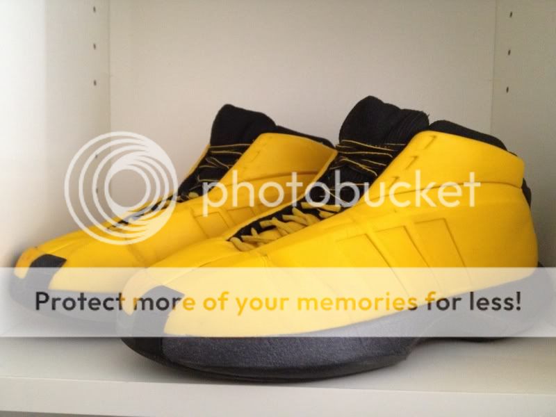 Adidas Kobe Basketball Shoes Mens Sizes 8 9    3 Pairs (Yellow/Silver