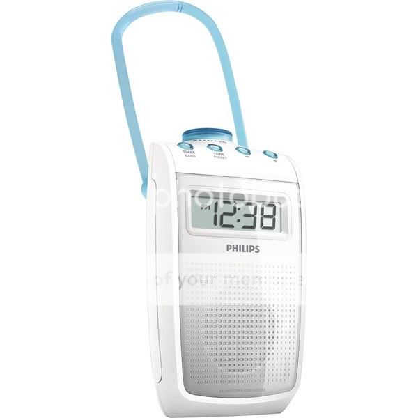 Philips USA AE2330 37 Splash Proof Bathroom Am FM Radio