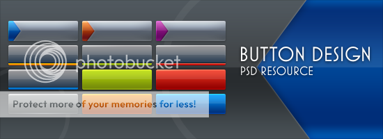 Button design PSD resource download