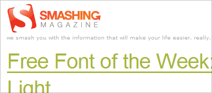 SmashingMagazine Fonts Category