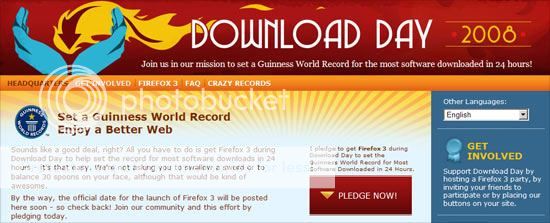 Download Firefox, set World Record