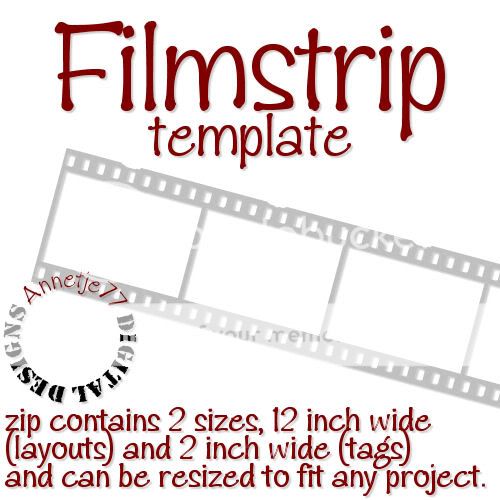 QAV Download Filmstrip Template Digishoptalk Digital Scrapbooking Kindle