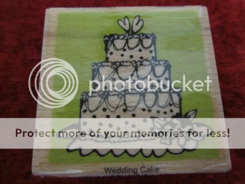 Vap Scrap Rubber Stamp Wedding Cake  