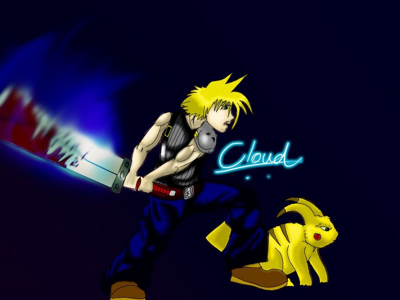 Pikachu and Cloud